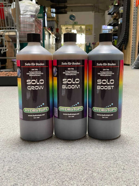 Hydrotops Solo Pack small 1l Solo Grow, 1l Solo Bloom, 1l Solo Boost