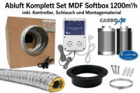 Abluft Komplett Set MDF Softbox 1200m³/h inkl....