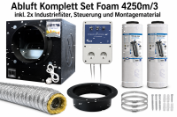 Abluft Komplett Set Foam Box 4250m³/h inkl. 2x...