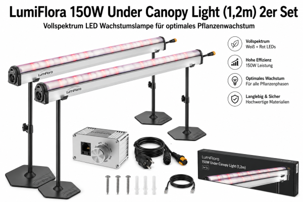 LumiFlora 150W Under Canopy Light (1,2m) 2er Set