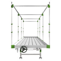 LumiFlora Rolling Grow Bench (1 Ebene/modular*) Vorderer Teil 1,2m*2,4m
