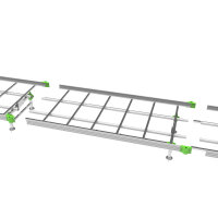 LumiFlora Rolling Grow Bench (1 Ebene/modular*) Mittlerer...