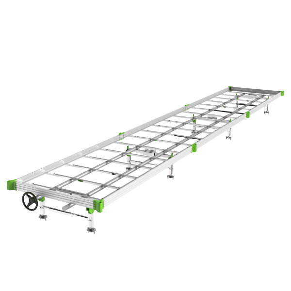 LumiFlora Rolling Grow Bench (1 Ebene/modular*) Hinterer Teil 1,2m*2,4m