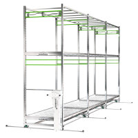 LumiFlora Rolling Growck Rack (2 Ebene/modular*) Vorderer...