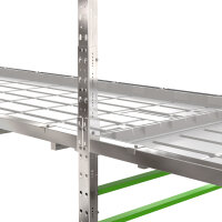 LumiFlora Rolling Growck Rack (2 Ebene/modular*) Vorderer Teil 1,2m*2,4m