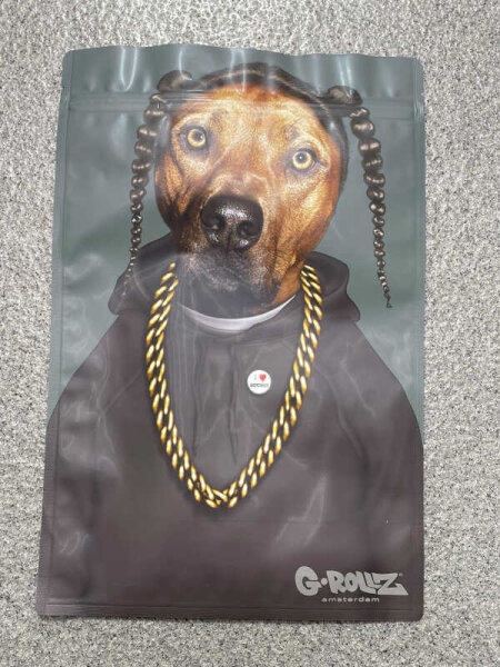 G-Rollz Druckverschlussbeutel 200x300mm Rap Dog - Hund mit Hoodie