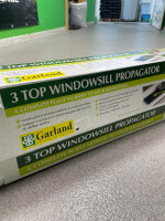 Garland Propagator, 3 Top Windowsill, 3er Gewächshaus-Set 76x18.5x20.5cm für Fensterbank